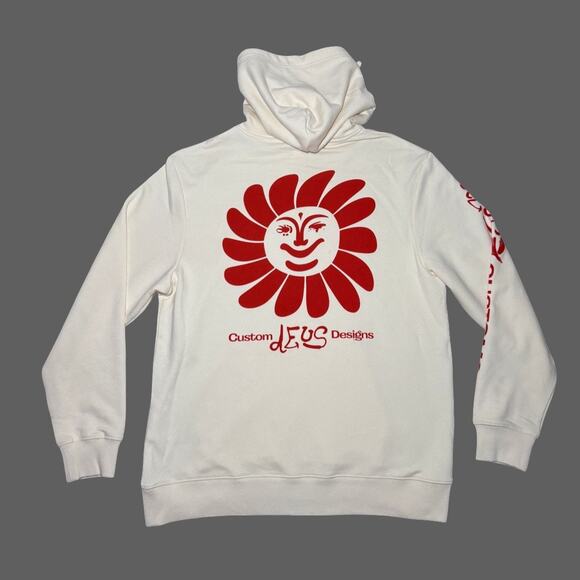 Deus Ex Machina Helios Hoodie Dirty White Recycled Cotton Size L NWT - Picture 6 of 9